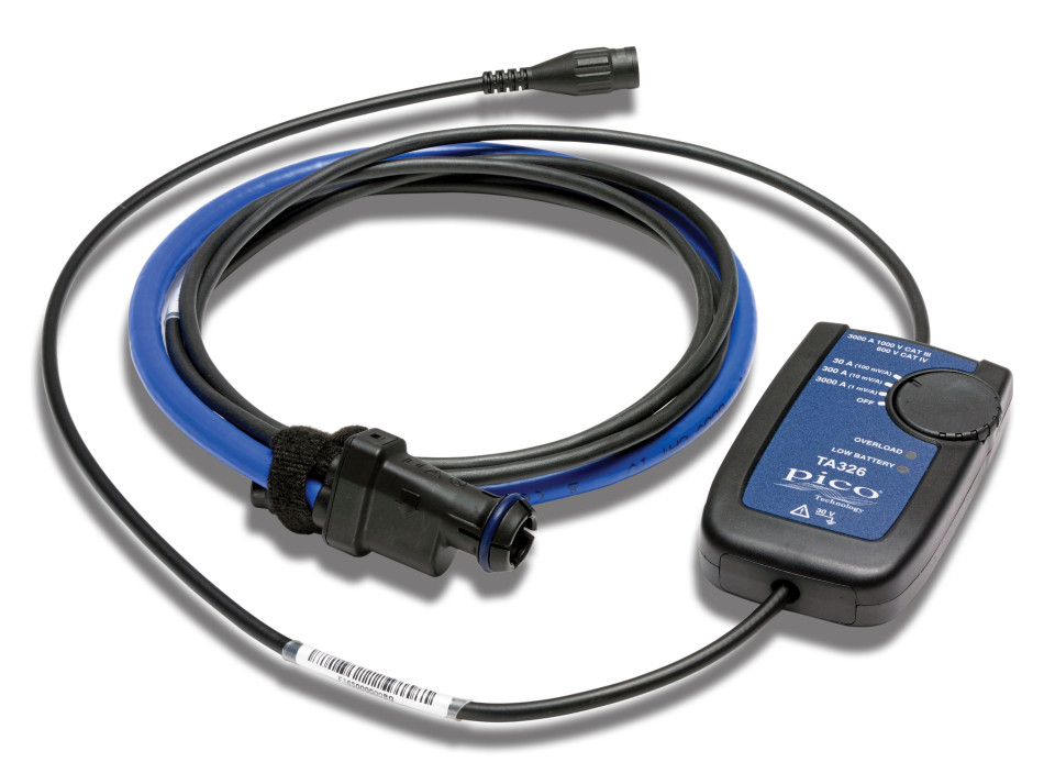 30/300/3000 A AC flex current probe, BNC connector